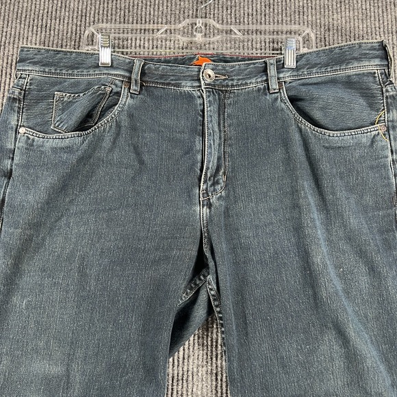 Tommy Bahama Jeans Mens 42x30 Cayman Relaxed Island Fit Dark Blue Denim - Picture 3 of 16